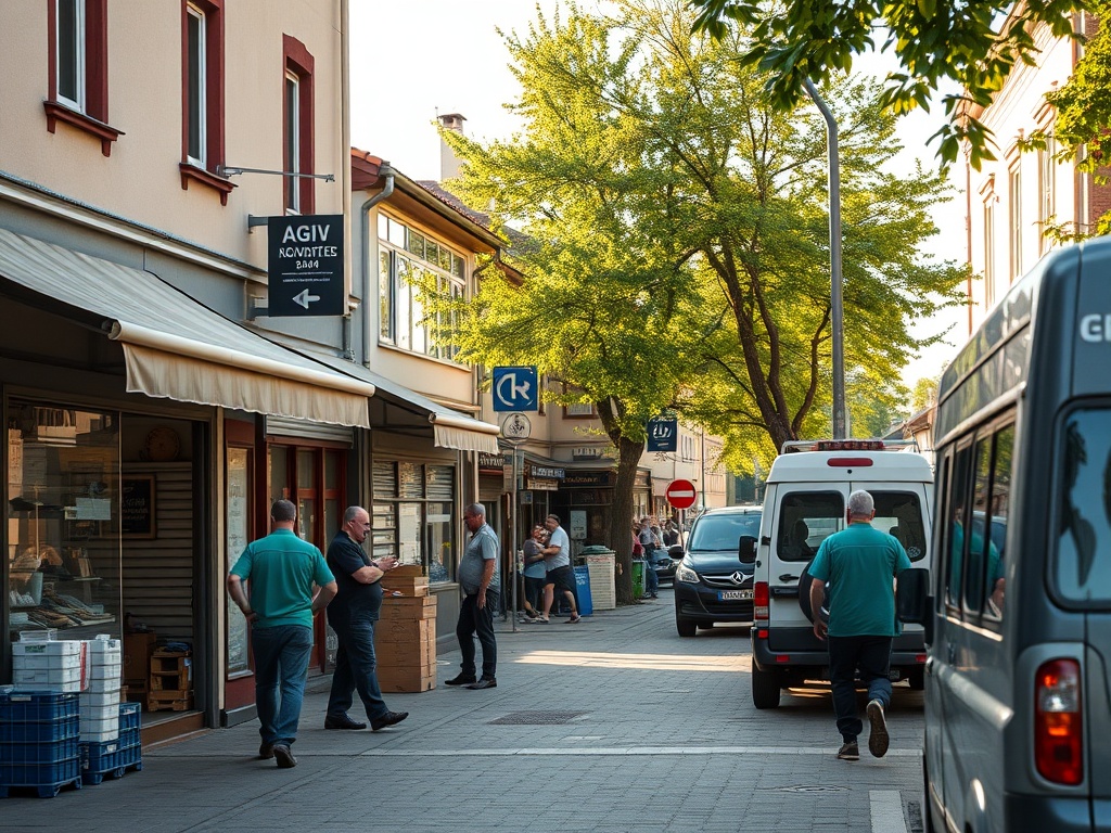 Transport publiczny - autobus na ulicach Skarżyska-Kamiennej korzystający z dofinansowania na modernizację infrastruktury powiatu skarżyskiego